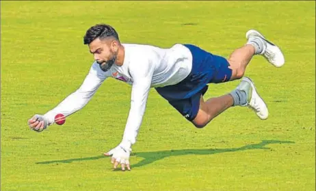  ?? PTI ?? After a short break, Virat Kohli will resume duty as India captain in the first of two Tests against Bangladesh, starting in Indore on Thursday.