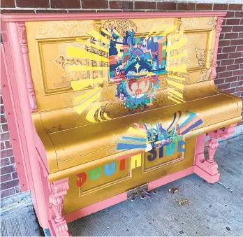  ?? JENNIFER SHEEHAN/THE MORNING CALL ?? ‘Love’ is a public piano, a new piece of public art that’s part of the Southside Arts District’s new Urban Arts Trail.