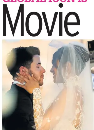  ??  ?? WEDDING DAY
Priyanka and Nick only have eyes for each other as they get hitched in 2018