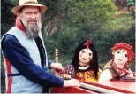  ??  ?? John Cunliffe with Rosie and Jim