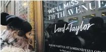  ?? THE ASSOCIATED PRESS ?? The Lord & Taylor’s flagship store in New York.