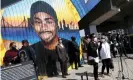  ?? Media News Group/Getty Images ?? Still fighting: at the age of 77, Elaine Brown speaks about the police killing of Oscar Grant in Oakland, 2020. Photograph: