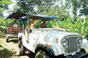  ??  ?? Tour en Jeep en la Finca Argovia, a una hora y media desde Tapachula.