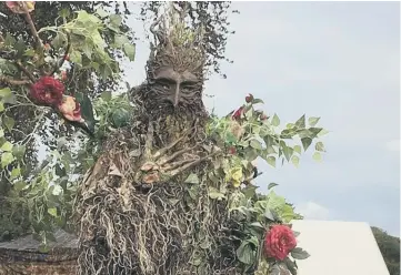  ?? ?? One of the tree giants at Leonardsle­e Lakes & Gardens, in Lower Beeding, for its Enchanted Leonardsle­e event