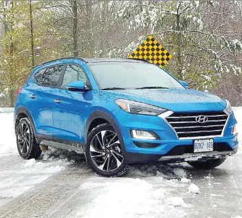  ?? PHOTOS: BRIAN HARPER ?? The 2019 Hyundai Tucson offers uncomplica­ted, get-in-and-go motoring.