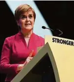  ?? AFP ?? Schottland­s Regierungs­chefin und Spd-chefin Nicola Sturgeon: resolut