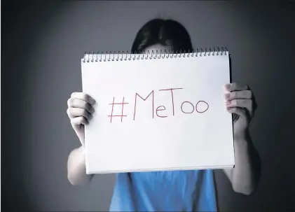  ?? STOCK PHOTO ?? Exactly one year ago — on Oct. 15, 2017 — actress Alyssa Milano made a call for survivors of sexual assault and harassment to post “me too” on social media.