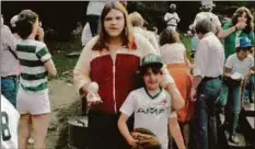  ?? Contribute­d photo ?? Stamford resident Michael Raduazzo on his Stamford Northern Little League team in the 1980s with his coach, Meat Loaf, who also lived in the city at the time.