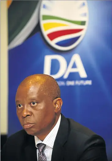  ?? Picture: RUSSELL ROBERTS ?? MAVERICK: Herman Mashaba, the businessma­n who is running for mayor of Johannesbu­rg on a DA ticket, is surprising­ly supportive of the ANC-led Treasury, and is focusing his campaign on a promise of jobs.