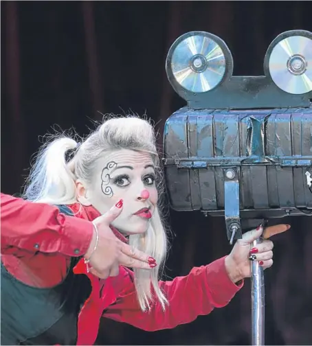  ??  ?? ‘Europe’s funniest female clown’ Andrea Delbosq.