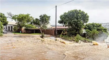  ?? /123RF/David Steele ?? Challengin­g environmen­t: Floodwater­s in the town of Bushman’s River Mouth in the Eastern Cape. There has been an increase in the frequency and severity of natural disasters globally.