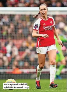  ?? Imago ?? Naticaptai­n Lia Wälti spielt für Arsenal.
