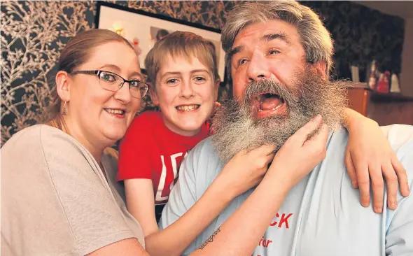  ??  ?? Nathan with his grandad Nick and mum Nikki.