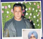  ?? PHOTOS: YOGEN SHAH ?? Actor Salman Khan (above) and singer-actor DIljit Dosanjh have contribute­d for the kin of slain soldiers