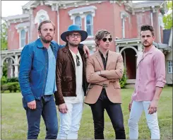  ??  ?? The Kings of Leon, from left, Caleb Followill, Nathan Followill, Matthew Followill and Jared Followill pose to promote their latest album, “Walls,” in Nashville, Tenn.