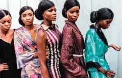  ??  ?? This file photo shows models displaying their make up to stage managers and designers ahead of the final dressing up at the Africa Fashion Week in Lagos. — AFP photos