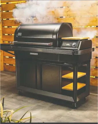  ?? ?? Tech and high-power grilling is on point for the summer. The Traeger Timberline Pellet Grill ($4,500, www.Traegergri­lls.ca) allows grill temperatur­es to be accessed by an app or smart home devices.