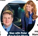  ?? ?? Sian with Peter Kay in Car Share