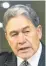  ??  ?? Winston Peters