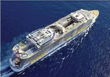  ??  ?? An award- winning global cruise brand with a 46- year legacy of innovation, royal caribbean features an expansive and unmatched array of features and amenities.