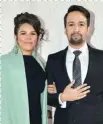  ??  ?? From top: the Mirandas in the early ’80s; Lin-Manuel and his wife, Vanessa Nadal, in 2019