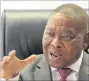  ??  ?? STANDING FIRM: Blade Nzimande