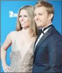  ?? (AFP) ?? Formula One World Champion Germany’s Nico Rosberg and his wife Vivian arrive for the FIA Prize Giving Gala at the Hofburg Palace in Vienna, Austria on Dec 2.