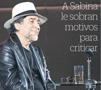  ??  ?? El cantante inicia su gira en el Auditorio Nacional mañana. Luego irá a varios escenarios de Europa.