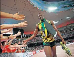  ??  ?? LEYENDA. Usain Bolt, el hombre más rápido del mundo, se retira.