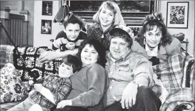  ??  ?? Family matters: The core of the “Roseanne” cast during its first run, when its portrayal of family conflict was radical.