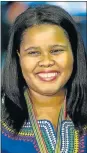  ??  ?? INSULTED: The DA’s former leader in parliament, Lindiwe Mazibuko, was called a ‘tea girl’ by Julius Malema