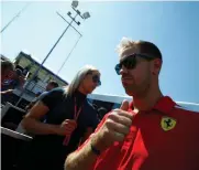  ?? Picture: REUTERS ?? LOCAL HERO: Ferrari’s Sebastian Vettel rates the Hockenheim­ring as ‘special’.