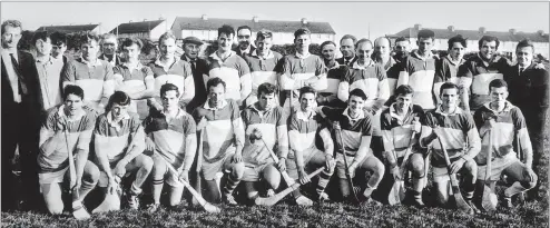  ?? ?? Taken at the 1966 B grade semi-final v St Catherines on September 18th. Donie O'Sullivan is tenth from the left, back row.