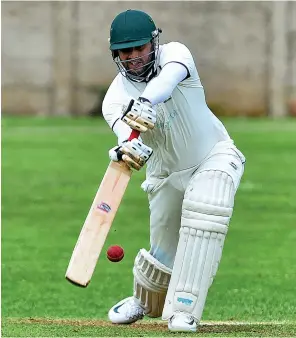  ?? ?? FINE FORM: Rizwan Ramzan scored a half-century in Wedgwood’s victory.