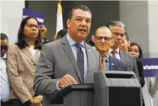  ?? Rich Pedroncell­i / Associated Press 2019 ?? California Secretary of State Alex Padilla issued a memo that said the GOP drop boxes do not meet security standards.