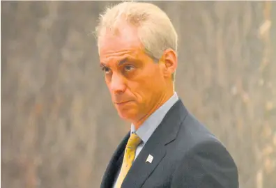  ?? | BRIAN JACKSON/ SUN-TIMES ?? Mayor Rahm Emanuel during Wednesday’s City Council meeting.