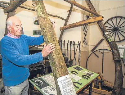  ?? Pictures: Steve MacDougall. ?? John Cameron pictured in the Atholl Country Life folklore museum.