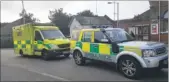  ??  ?? Herne Bay railway station near where Taiyah was found beside the tracks; emergency services at the scene