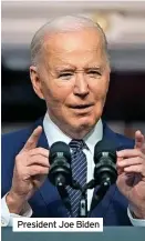  ?? ?? President Joe Biden