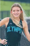  ?? STEPHEN M. DOWELL/ORLANDO SENTINEL ?? Olympia High athlete Emily Knopfle.