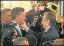  ??  ?? Italian family-owned firm Ghella has built a presence in Argentina, thanks in large part of to its proximity to President Mauricio Macri (left) and his father, Franco Macri (right).