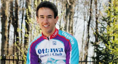  ?? ROD MACIVOR/OTTAWA CITIZEN ?? Jamie Riggs, seen here in 2007 just after he was named to race for the Canadian junior cycling team in Europe. Nancy Riggs says her son has become a man of character in part through his cycling experience, free of illegal performanc­e-enhancing drugs.