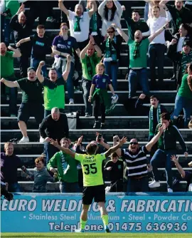  ?? Photograph: SNS ?? Jason Cummings celebrates the opening goal