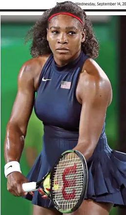  ??  ?? Accused: but tennis chiefs say Serena Williams is allowed to take the banned substances ‘for therapeuti­c use’