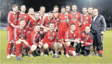  ??  ?? Glantraeth lifted the Cookson Cup for the first time