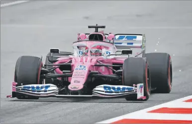  ??  ?? El mexicano Sergio “Checo” Pérez tuvo ayer una brillante actuación en los entrenamie­ntos de cara al Gran Premio de Austria en la Fórmula 1