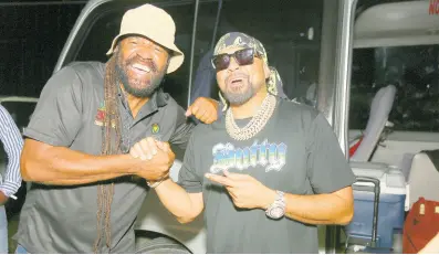  ?? ?? Tony Rebel (left) and Sean Paul at the 30th staging of Rebel Salute.