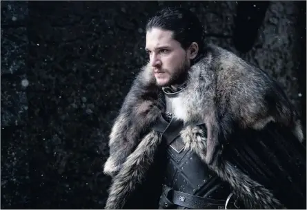  ?? Pictures: SUPPLIED ?? CHALLENGE: Kit Harington as Jon Snow in ‘Game Of Thrones’. Season 7 started on Monday on M-Net, DStv channel 101.