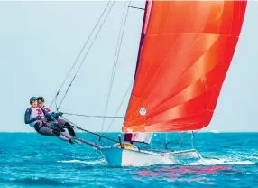  ?? Photo: Handout ?? Molly Highfield and Sandy Choi are now focused on the Youth Sailing World Championsh­ip.