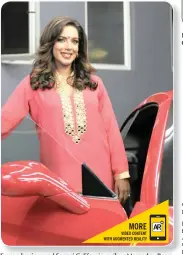  ?? PICTURES: AAMINA MOHAMED ?? From a luscious red Ferrari California, a silver Mercedes-Benz SLK and a Porsche 911 Carrera, Abigail and her husband undoubtedl­y have a fetish for the finer things in life. Doting mother Abigail and attorney husband, Anand Nepaul, with their two...